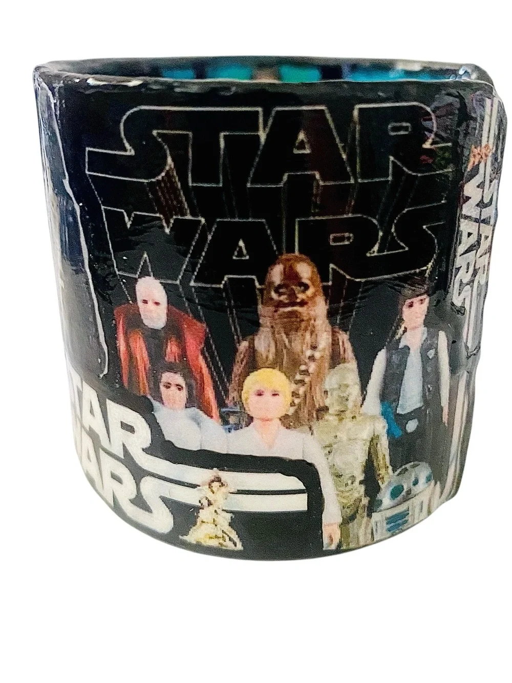 Star Wars Multi-Color Character Collage Wide Cuff Bracelet